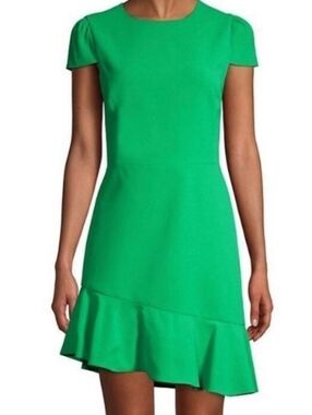 Alice + Olivia Fable Mint Ruffle Hem Short Sleeve Dress Size 8